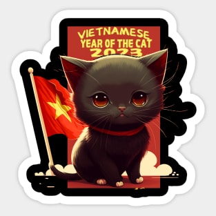 Year of the cat 2023 - Vietnamese Lunar new year Sticker